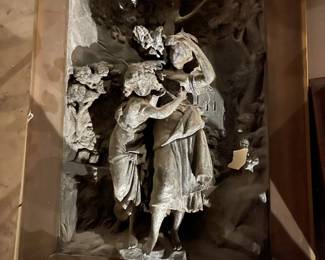 Framed Metal Raised Relief