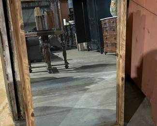 Three Wooden Framed Matching Mirrors