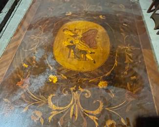 Antique Inlaid Card Table