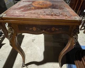 Antique Inlaid Card Table
