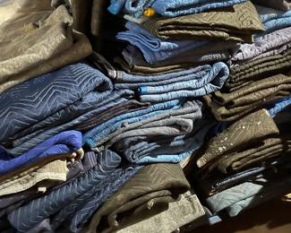 A Large Number of Commercial Moving Blankets