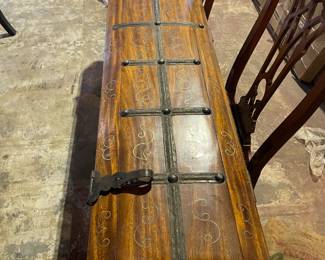 Large, Long Casket-stye Holder Used to Carry Processional or Religious Staff - Velvet Lined Inside