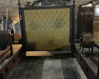 Antique High Headboard Bed
