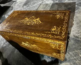Beautiful Antique Inlaid Chest