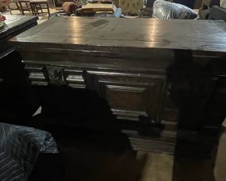 Rare to Find - Matching Pair of Oak Carved Chests - 53 " Wide; 24" Deep; 35.5" High