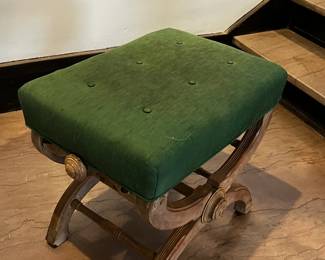 Late 19th Century Eastlake Style Pickled Oak Piano Stool / Ottoman