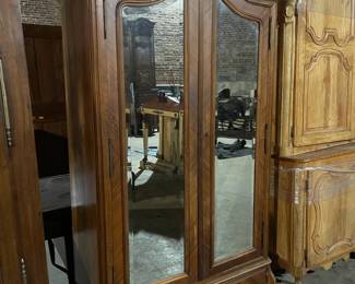 Antique Mirrored Wardrobe / Armoire