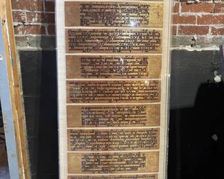 Framed Set of Burmese Manuscripts