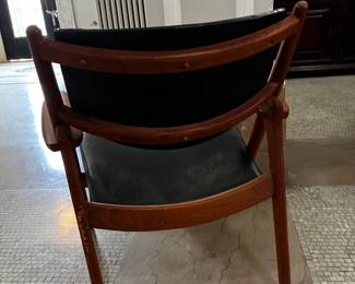 Sawbuck Chair - Tag Reads "Made Expressly for Gerard's San Diego"  Dimensions:  28" W x 24" D x 31" H