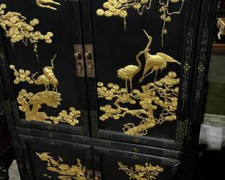 Asian Inspired Wardrobe or Armoire 