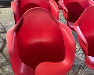 Six Eames Style Chairs