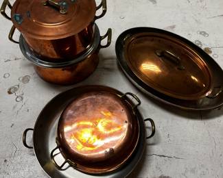 Vintage and Antique Copper, French Copper & Copper Clad Cookware