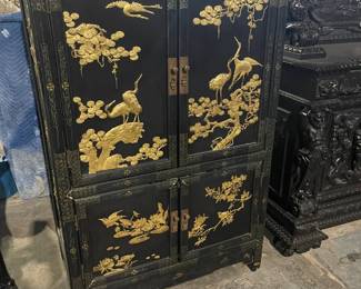 Asian Inspired Wardrobe or Armoire 