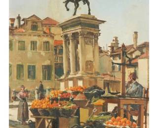 Maximino Pena Y Munoz Painting (Spain 1863-1940) - Venezia