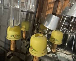 Antique Light Fixture with Original Globes