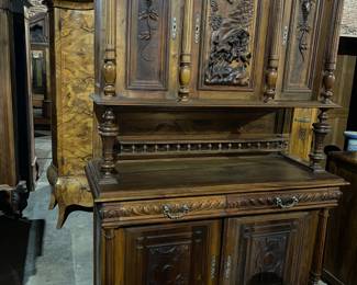 Nicely Carved Antique Sideboard