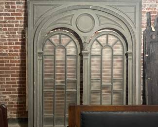 Metal and Leaded Glass Doors