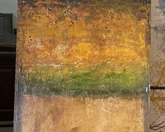 One of a Set of Two Large Original Art Pieces