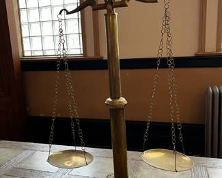 Large Brass Balance Scale