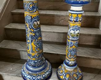 Antique Italian Column Pedestals