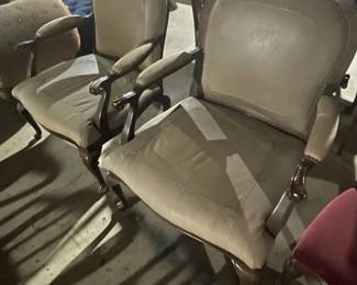 Impressive Set of Leather Covered Chairs