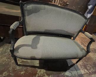 Striped Vintage Settee