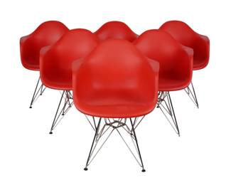 Six Eames Style Chairs