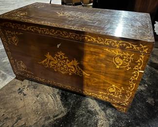 Beautiful Antique Inlaid Chest