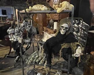 Tons of Halloween Decor