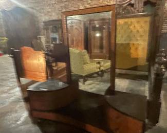 Ornate Deco Mirror Dressor