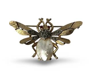 Rare Crown Trifari Jelly Bee Brooch
