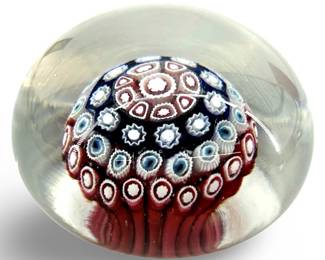Vintage Murano Millefiori Glass Paperweight
