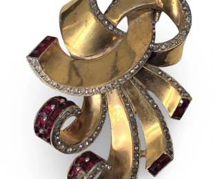 Marcel Boucher Rhinestone Brooch
