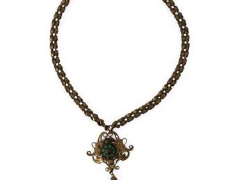 Miriam Haskell Glass Bead Necklace