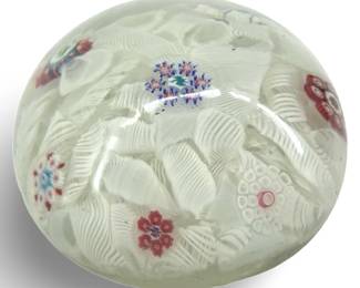 Vintage Murano Millefiori Art Glass Paperweight
