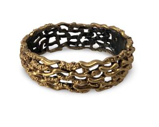 Tortolani Brutalist Gold Toned Bracelet
