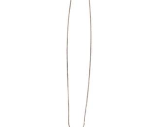 Sterling Opaline Shamrock Charm Necklace
