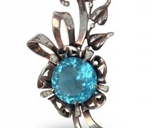 Mid Century Sterling Silver Brooch
