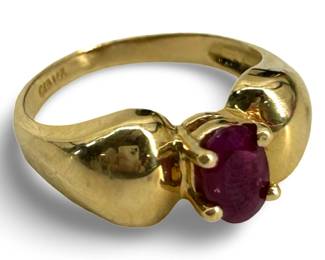 14k Gold & Ruby Ring
