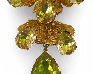 Miriam Haskell Rhinestone Brooch
