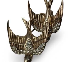 Sterling Coro Craft Duet Swallows
