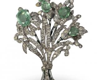 Vintage Trifari Rhinestone Brooch
