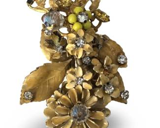 Original By Robert Enameled Brooch
