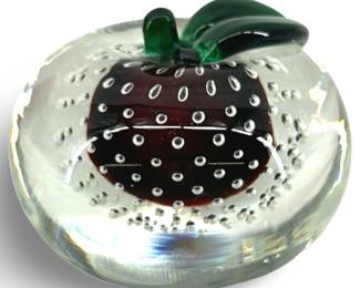 Vintage Murano Glass Apple Weight

