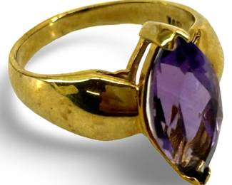 10k Gold & Amethyst Ring
