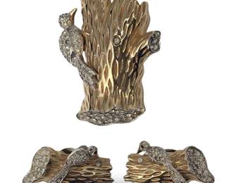 (3pc) Vintage Jomaz Woodpecker Set
