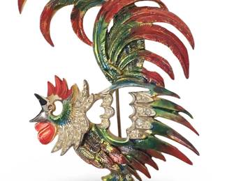 Coro Craft Sterling Silver Rooster
