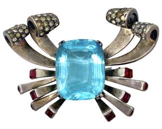 Mid Century Sterling Brooch
