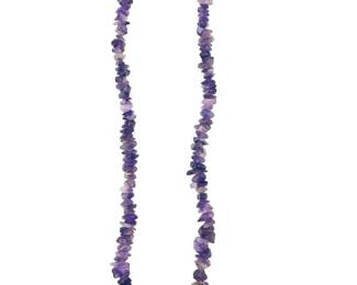 Natural Amethyst Stone Beaded Necklace
