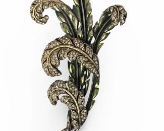 Vintage Trifari Rhinestone Brooch
